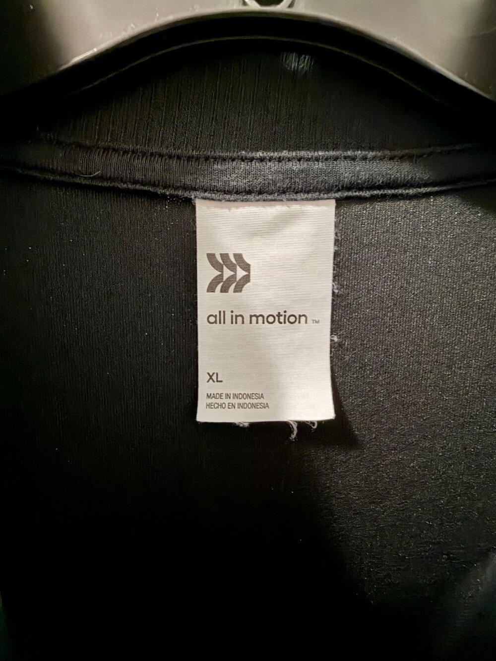 Womens All In Motion 3/4 Zip Black Pullover Large - Picture 3 of 3